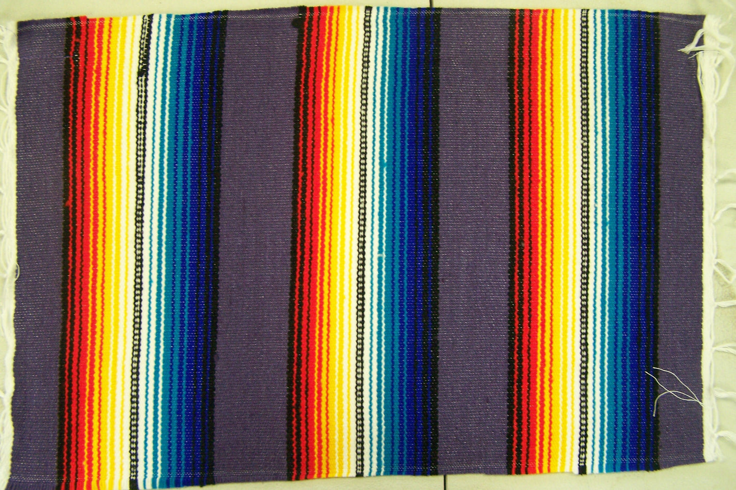 6 Serape/Sarape Placemats - Purple, Multicolored