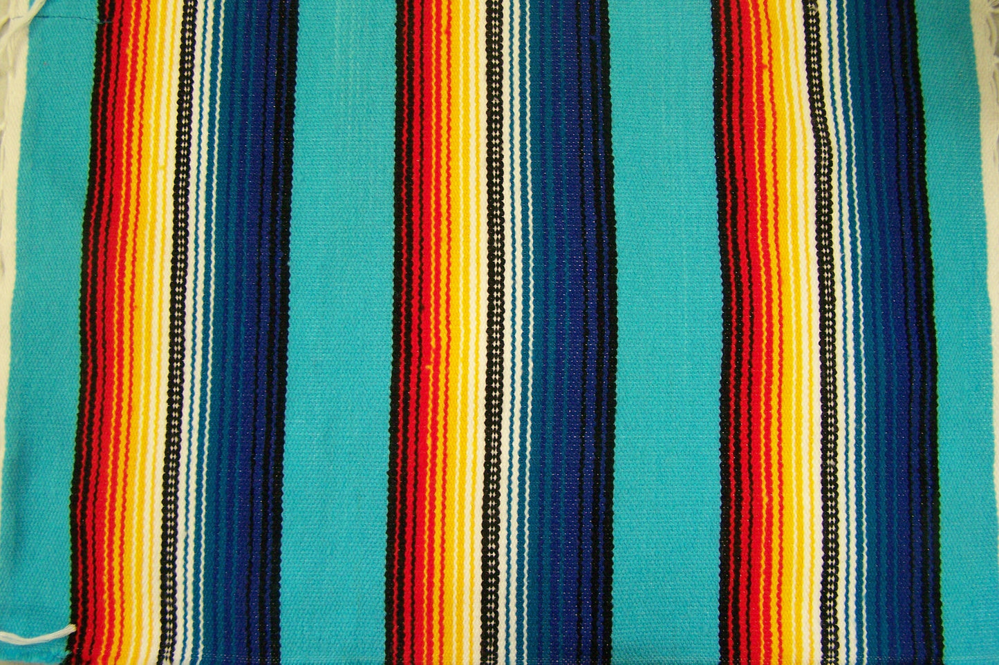 6 Serape/Sarape Placemats - Turquoise, Multicolored