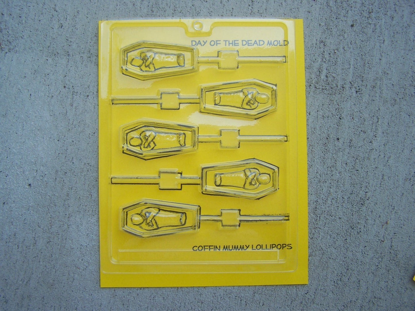 Coffin and Mummy Lollipop Molds - Day of the Dead