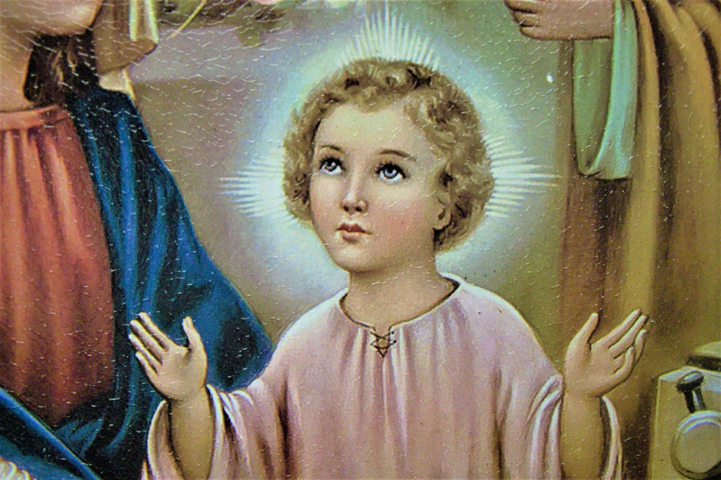 Framed Giclee Print - Holy Family: Baby Jesus, Mary, Joseph - Mexico