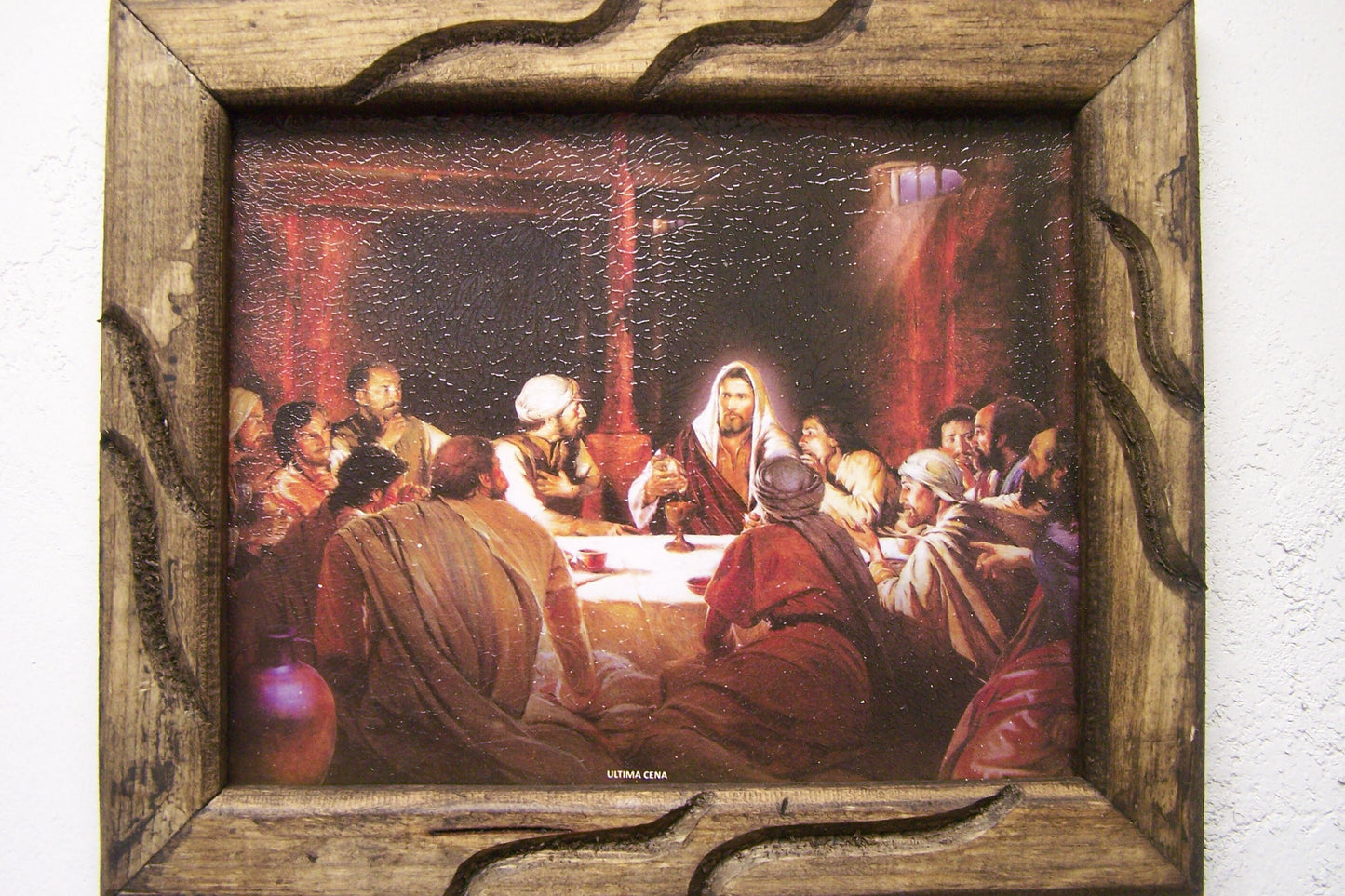 12" x 9.5" Framed Giclee Print - Last Supper, Type 3 - Mexico