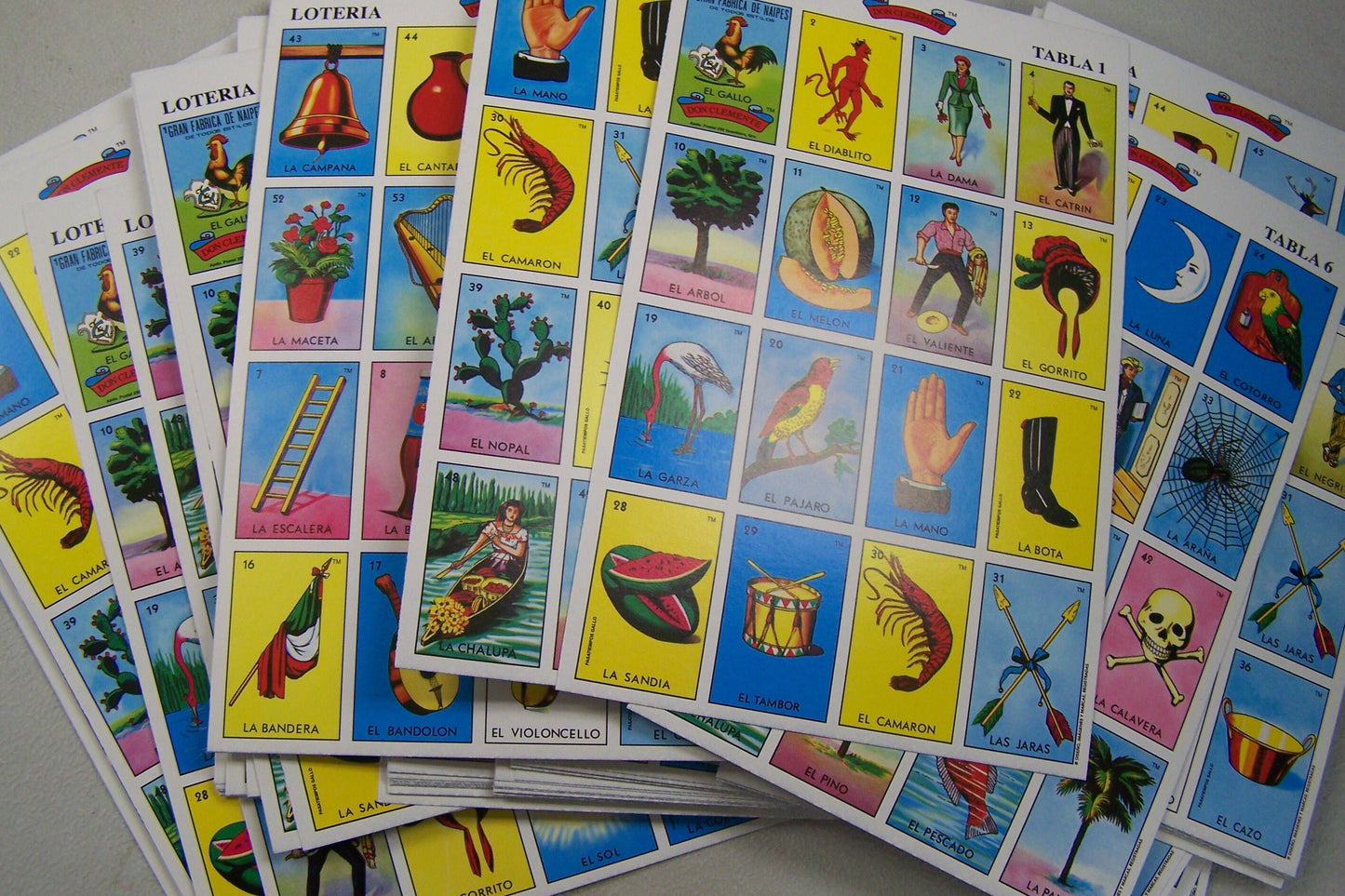 100 Traditional Loteria Game Boards, No Deck, NOT ALL DIFFERENT, Please Read Description - Mexico