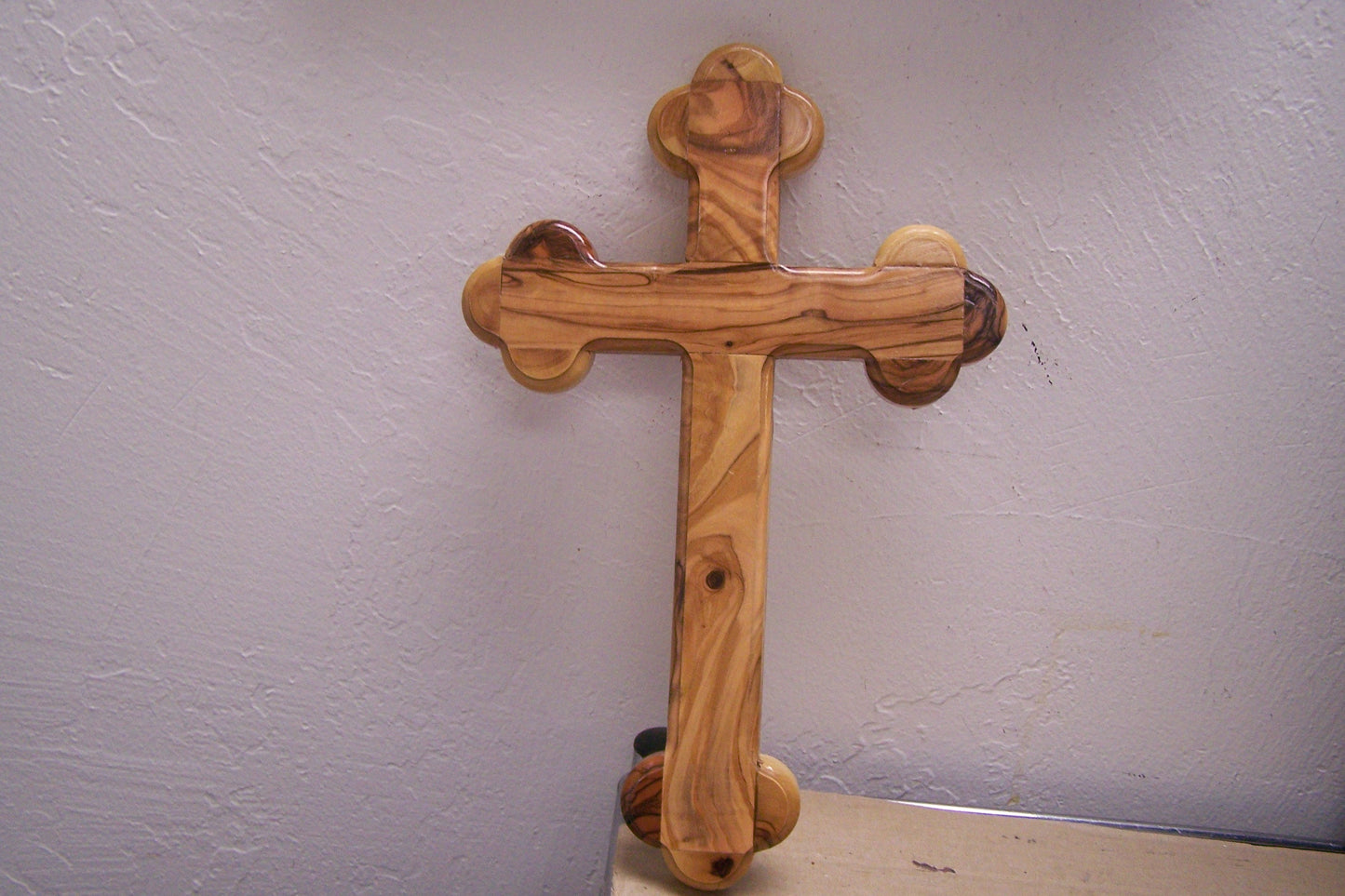 Large Holy Land Olive Wood Cross - Bethlehem