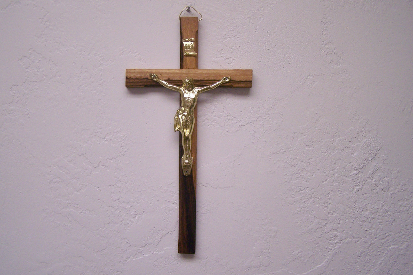 Medium Cross with Shiny Golden Corpus - Mexico