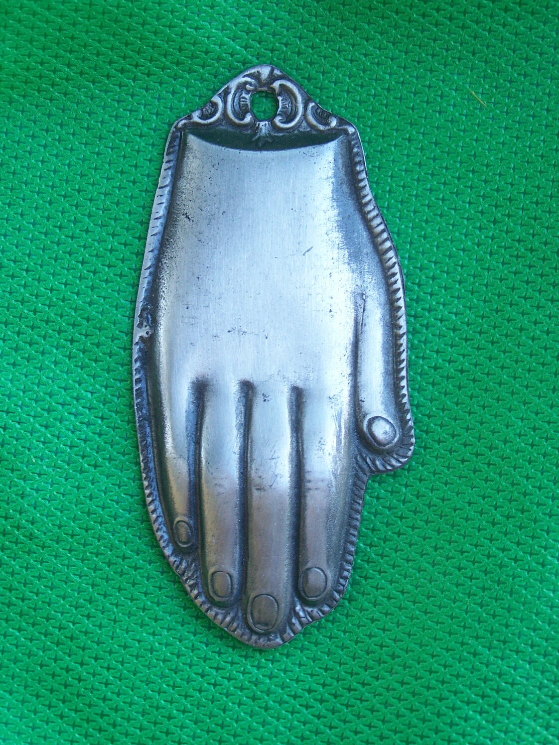 Large Tin/Silver Hand Milagro Ex Voto
