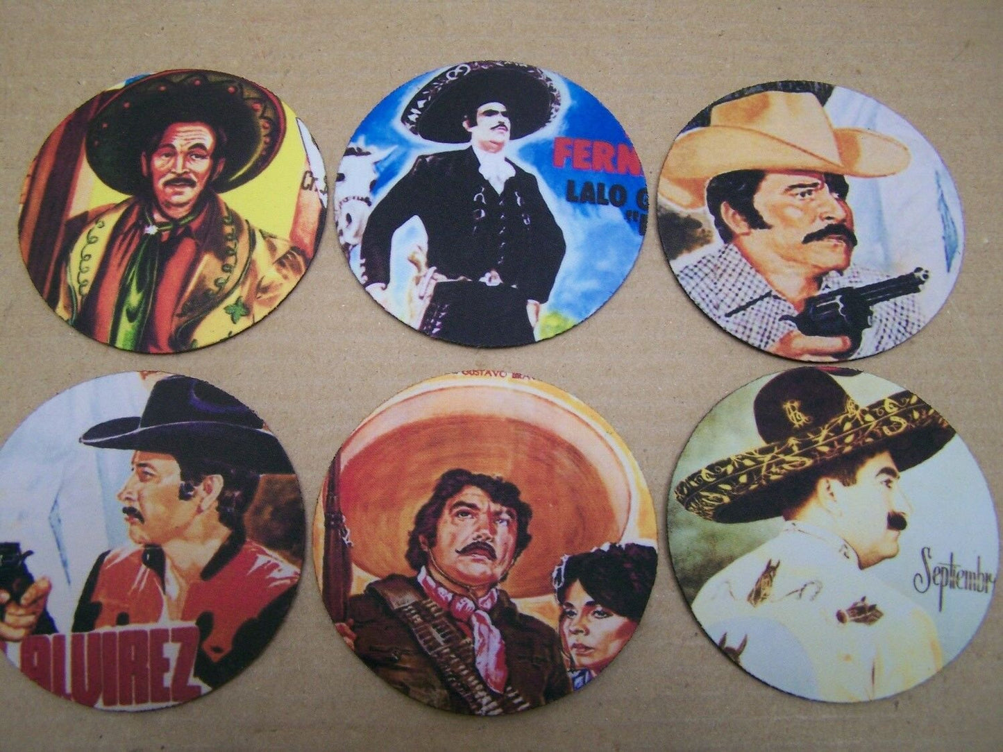 Coasters Set - The Macho Men of Mexican Cinema
