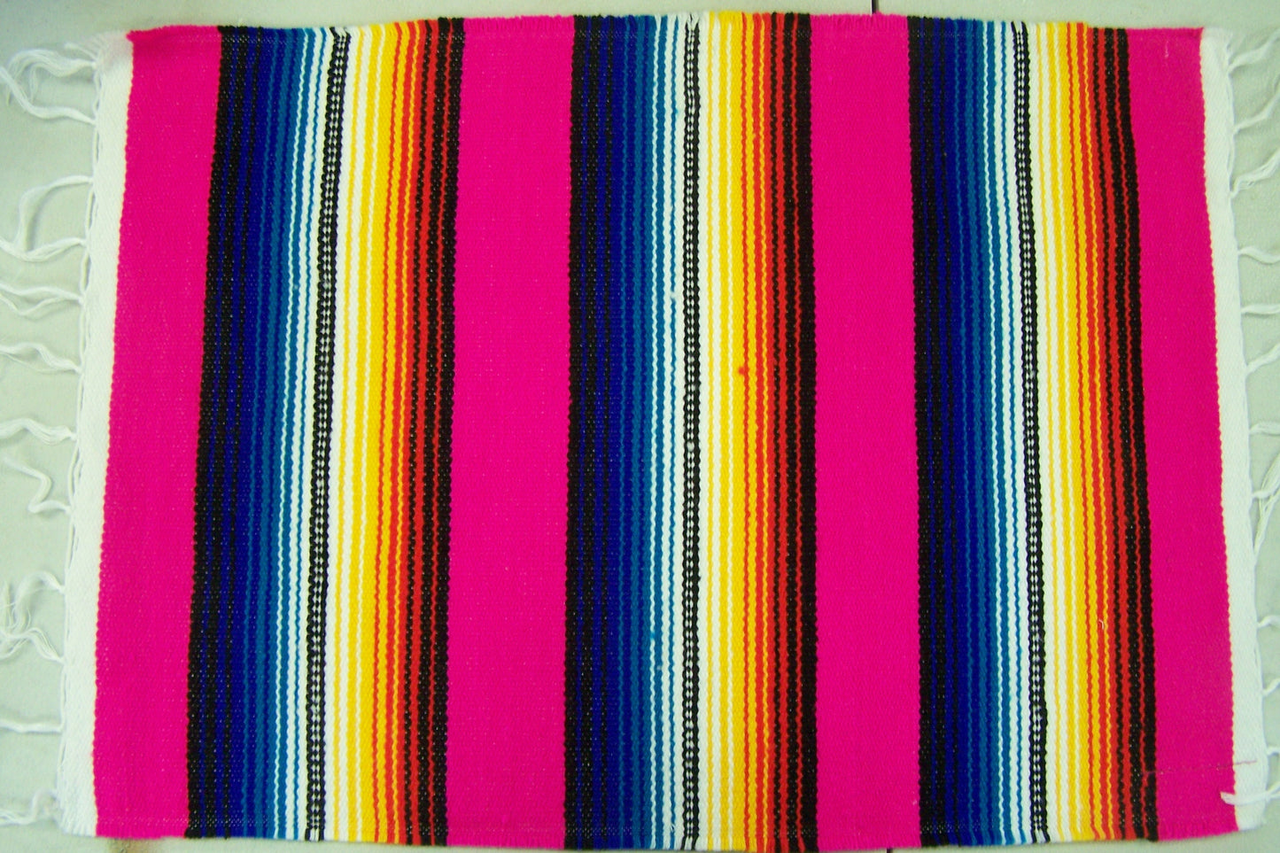 6 Serape/Sarape Placemats - Hot Pink, Multicolored