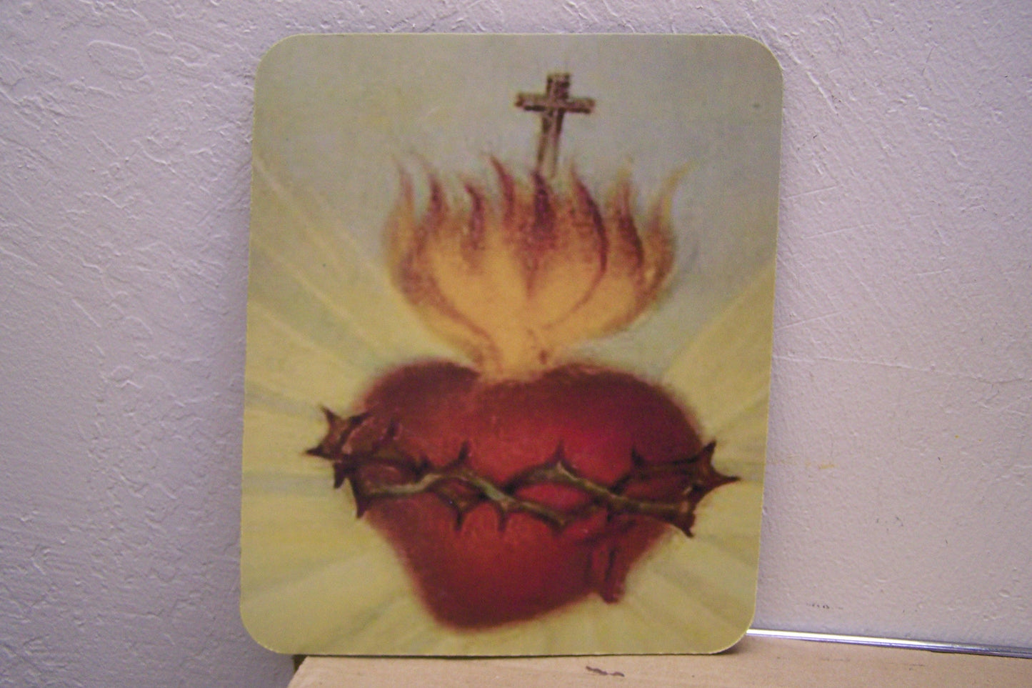 Mousepad - Sacred Heart with Thorns and Cross
