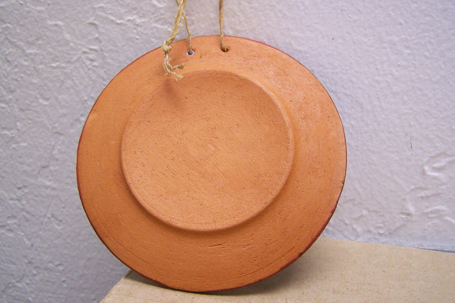 Painted Virgin of Guadalupe Painted Clay Plate Ornament