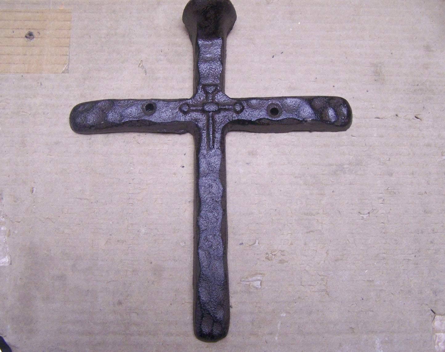 Weighty Cast Iron Nail Cross