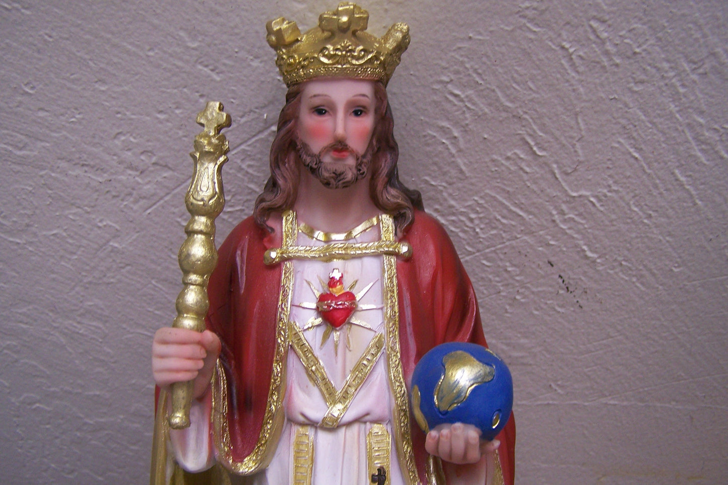 Cristo Rey Christ the King 12" Resin Altarpiece Statue