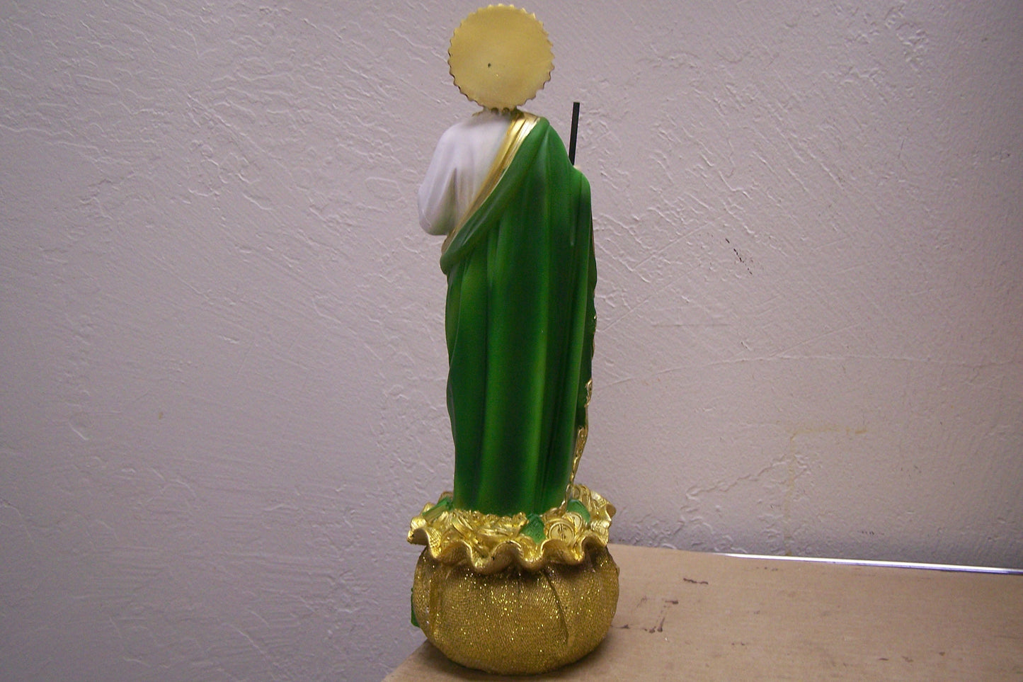 San Judas Saint Jude with Money 13" Resin Altarpiece Statue - Attract Wealth!