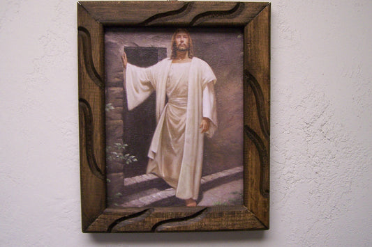 9.5" x 12" Framed Giclee Print - Jesus Emerging from Tomb #2 - Mexico