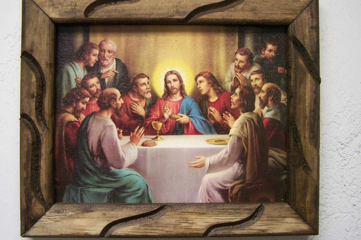 12" x 9.5" Framed Giclee Print - Last Supper, Type 2 - Mexico