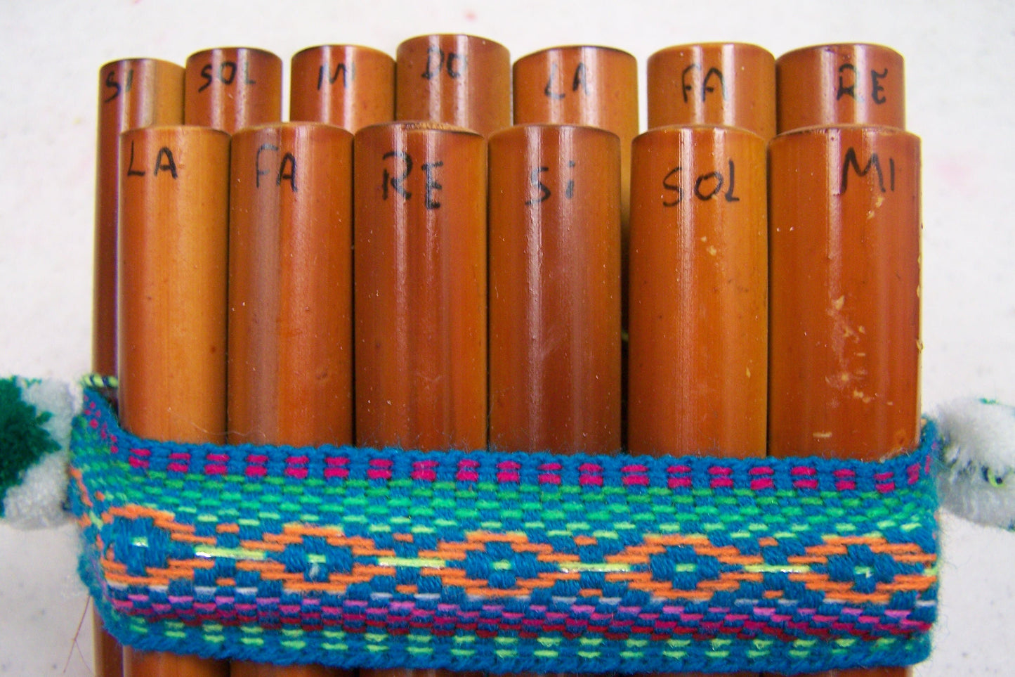 Large 13-Pipe Lightweight Wood Pan Flute Zampoña Andean/Peruvian Siku - Peru