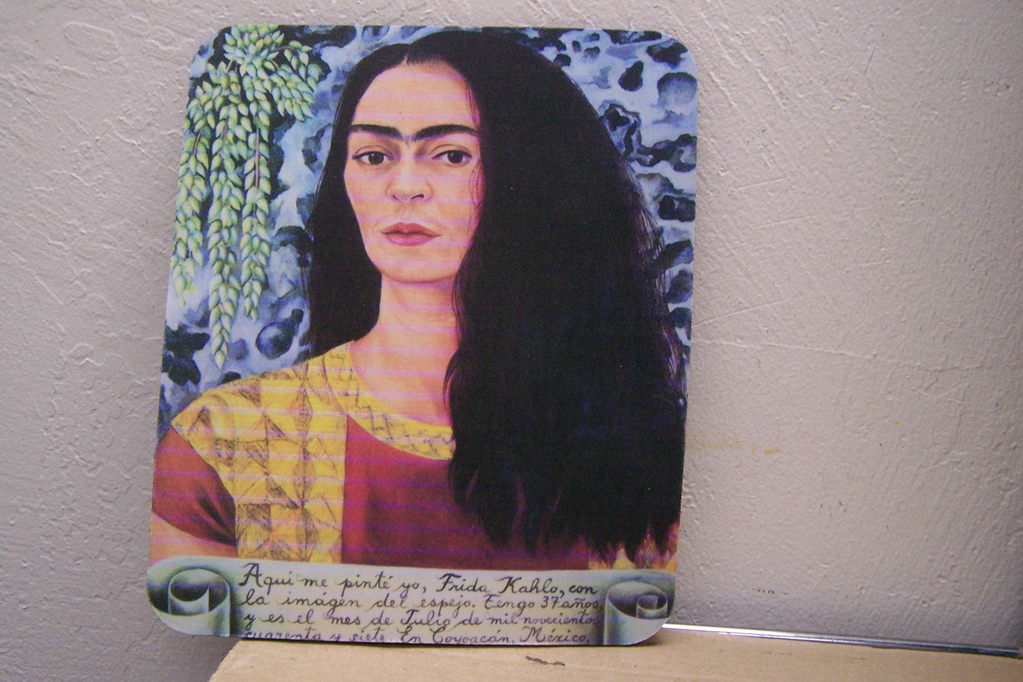 MISPRINT Mousepad - Frida Kahlo, Frida with Loose Hair, Cabello Suelto - As Is, STEEP DISCOUNT