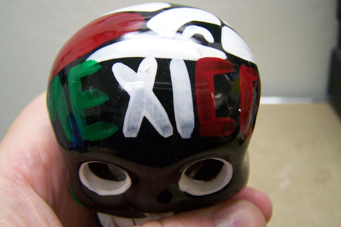Mexican Pride Day of the Dead Clay Altar Skull