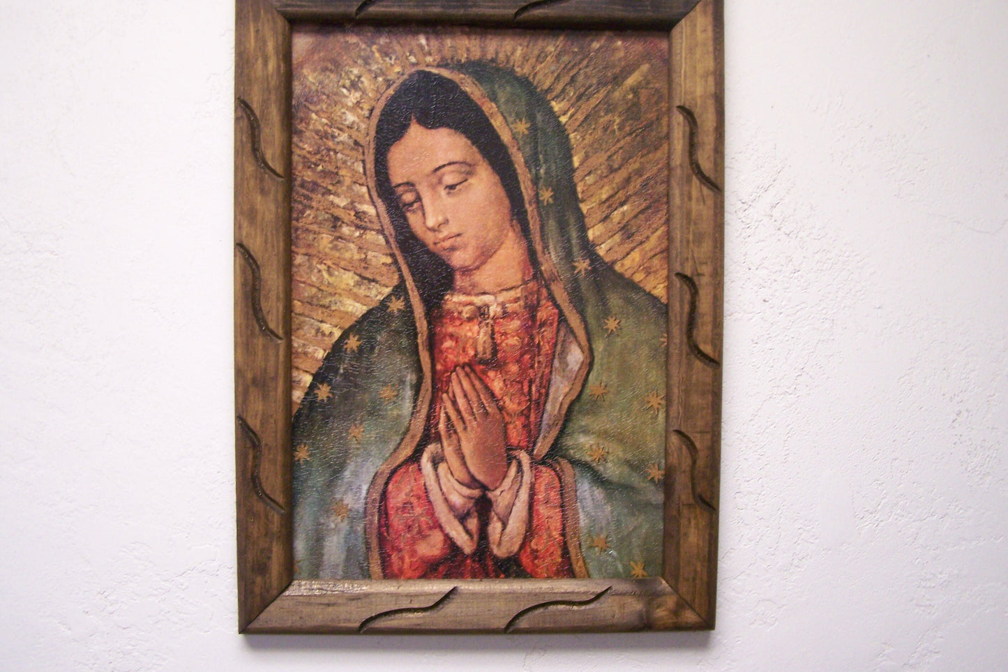 Framed Giclee Print - Classic Virgin of Guadalupe Torso - Mexico