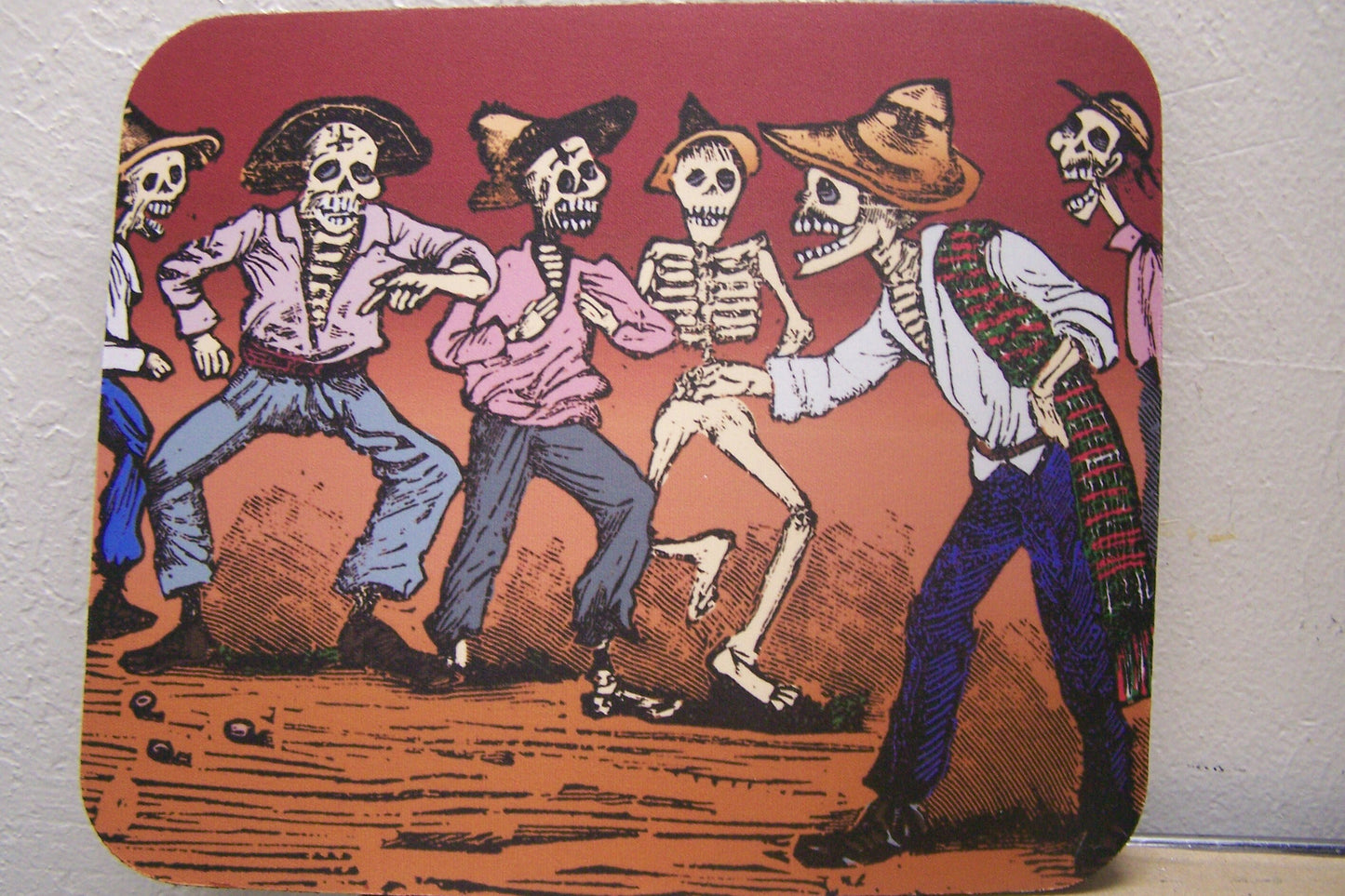 Mousepad - Day of the Dead Skeleton Fight Club