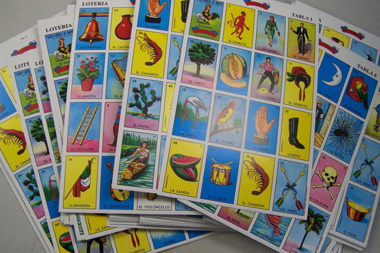 100 Traditional Loteria Game Boards, No Deck, NOT ALL DIFFERENT, Please Read Description  - Mexico