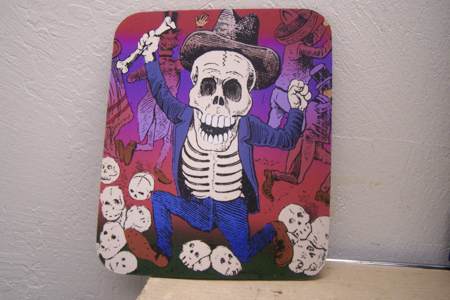 Mousepad - Day of the Dead Skeleton Greedy Bankster