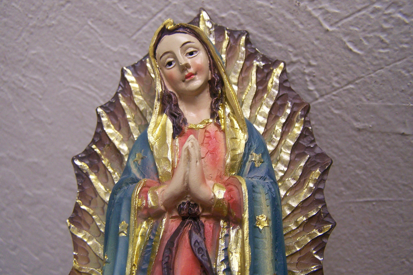 Virgin of Guadalupe 8.25" Resin Altarpiece Statue