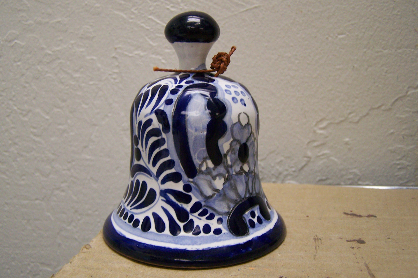 Talavera Bell - Blue and White - Arte La Mexicana, Mexico
