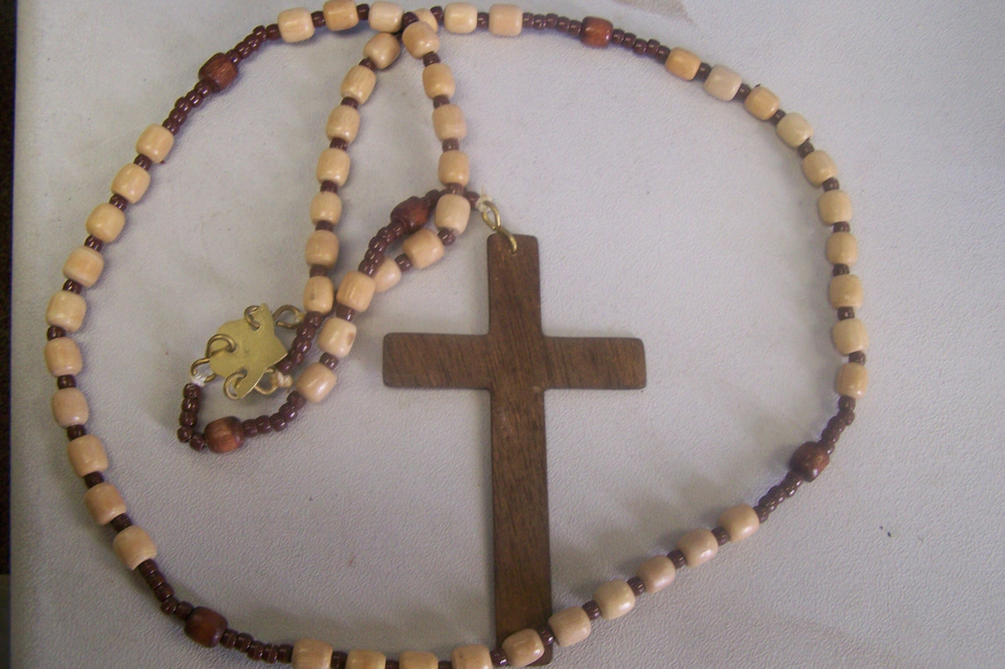 4-Foot Long Handmade Lightweight Wooden Wall Rosary