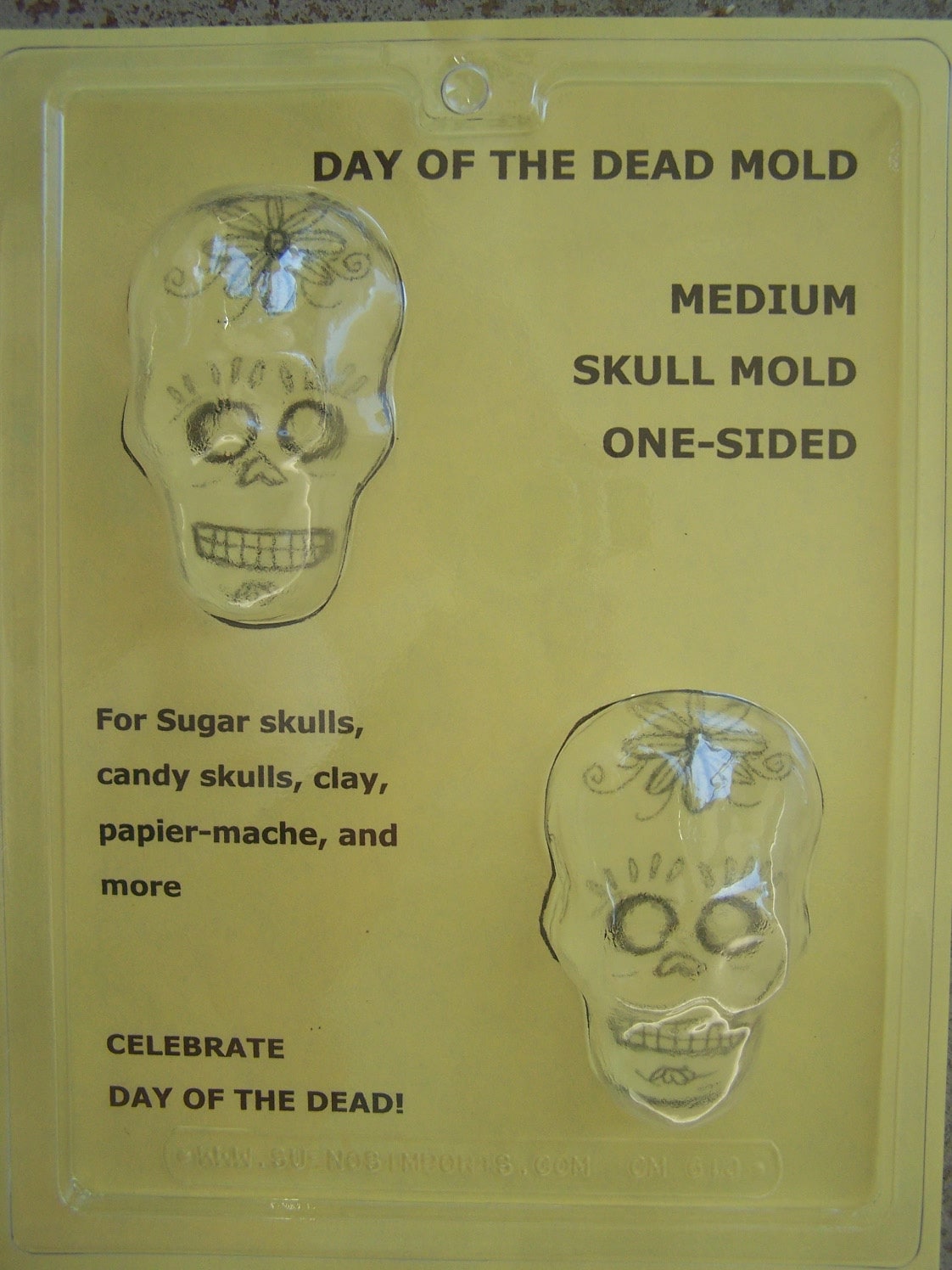 Medium Sugar Skull Mold - Day of the Dead