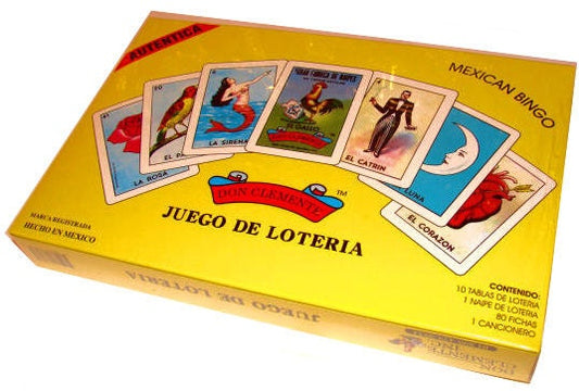 10-Board BOXED Traditional Original Mexican Loteria Bingo Game Don Clemente