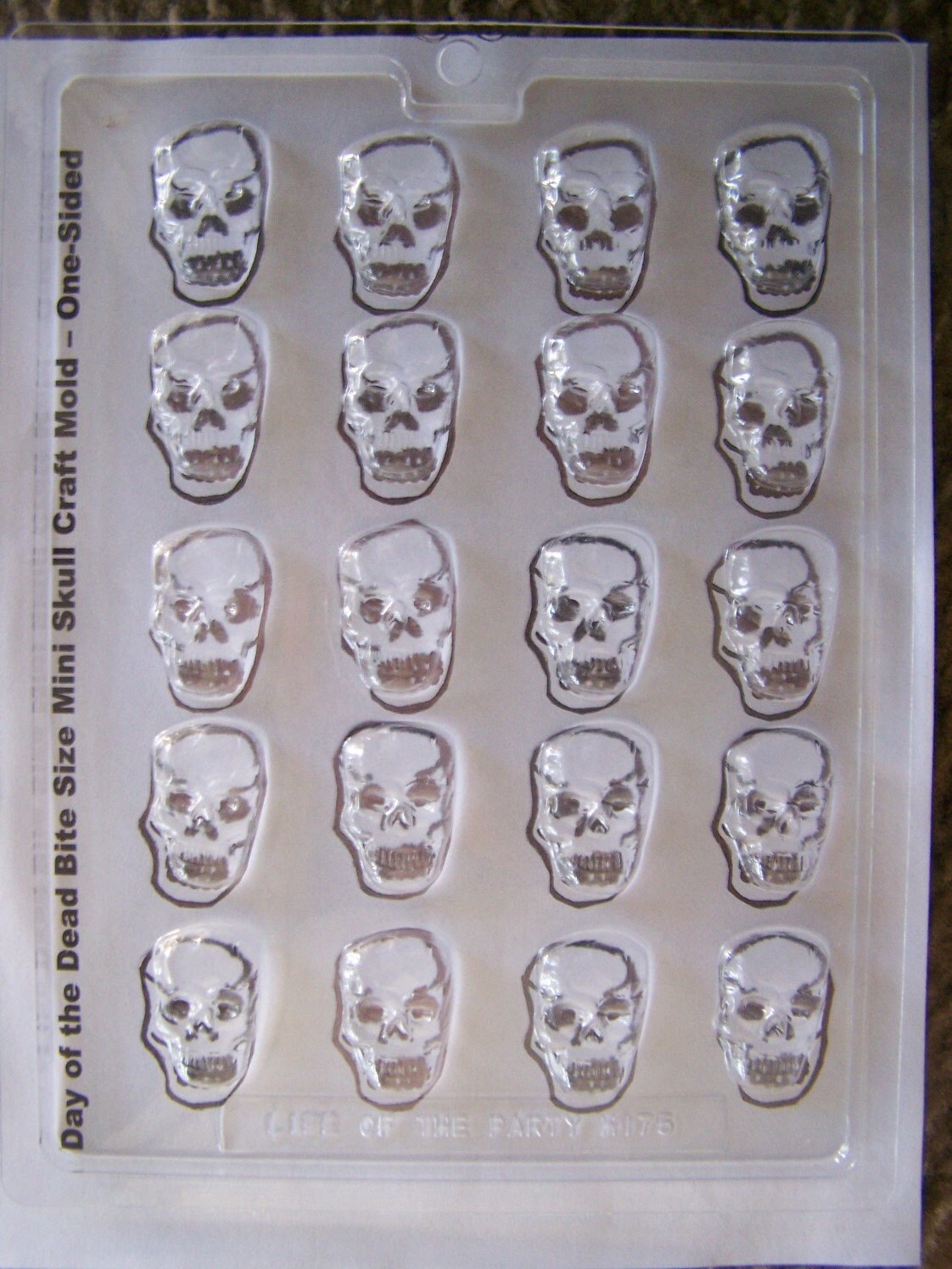 Finely Detailed Bite Size Mini Sugar Skull Molds/Candy Molds - Day of the Dead